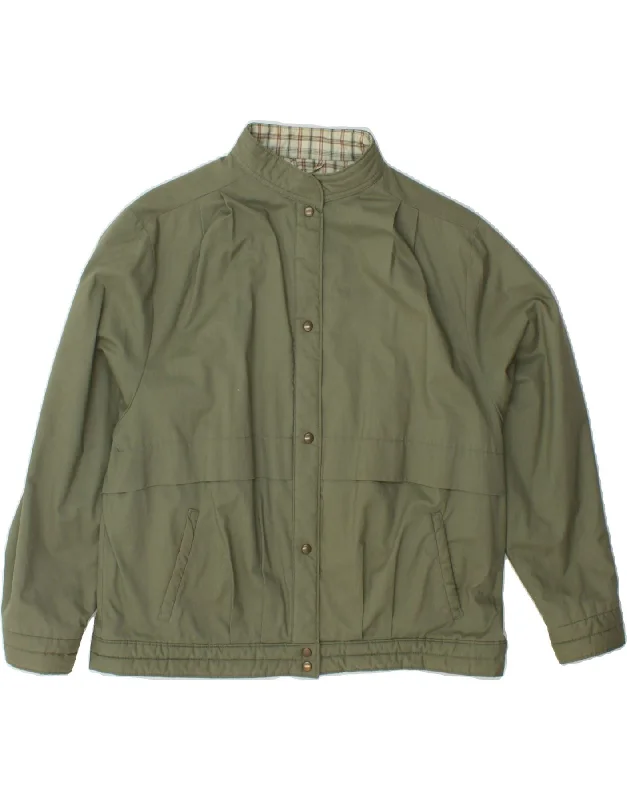 Women's Clothes For Work VINTAGE Womens Bomber Jacket UK 18 XL Khaki