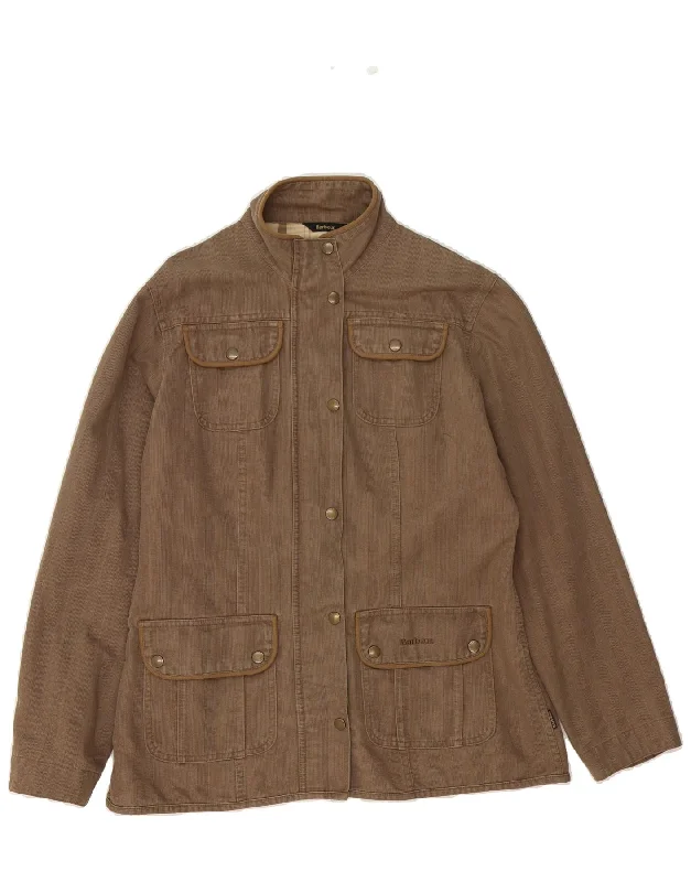 Women's Work Outfit BARBOUR Womens Utility Jacket UK 14 Medium Brown