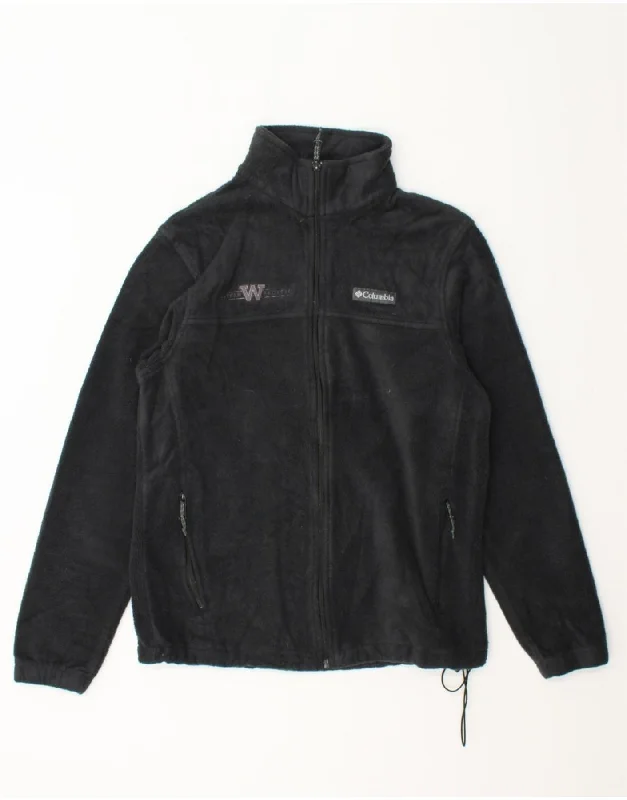Classic Women's Apparel COLUMBIA Womens Fleece Jacket UK 14 Medium Black Polyester