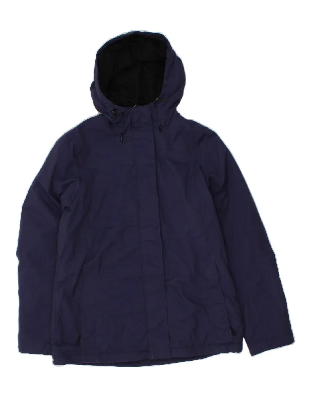 Women Clothing L.L.BEAN Womens Hooded Windbreaker Jacket UK 10 Small Navy Blue Nylon Women Clothing L.L.BEAN Womens Hooded Windbreaker Jacket UK 10 Small Navy Blue Nylon