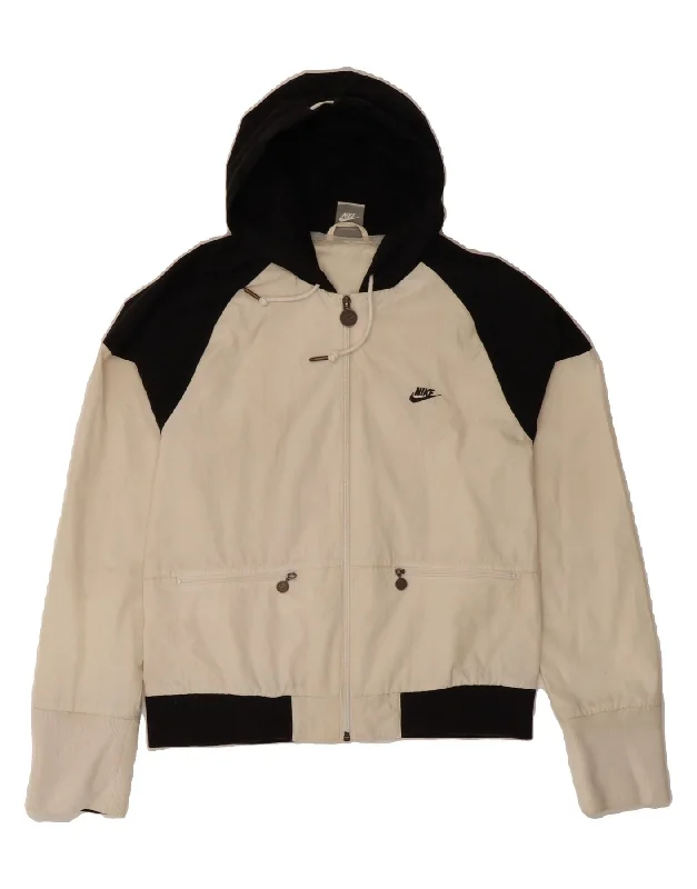 Women's Outerwear Apparel NIKE Womens Hooded Bomber Jacket UK 14/16 Large White Colourblock Women's Outerwear Apparel NIKE Womens Hooded Bomber Jacket UK 14/16 Large White Colourblock
