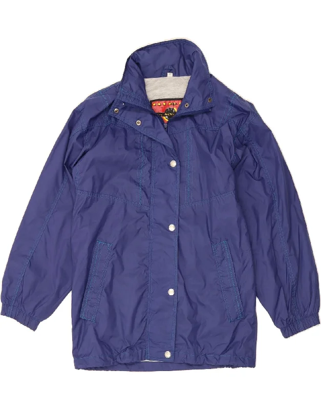 New Arrival Discount ASTROLABIO Womens Hooded Rain Jacket IT 42 Medium Blue