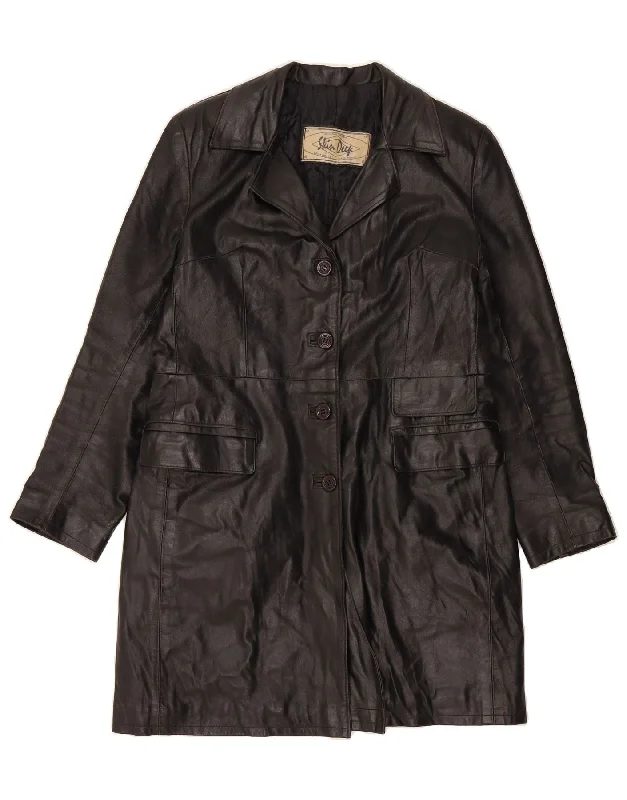 Stylish And Comfortable Clothing For Women SKIN DEEP Womens Leather Coat UK 16 Large Black Stylish And Comfortable Clothing For Women SKIN DEEP Womens Leather Coat UK 16 Large Black