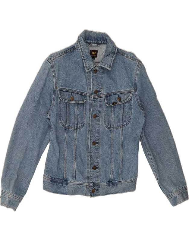 Women Online Clothing Boutiques LEE Womens Denim Jacket UK 14 Medium Blue Cotton