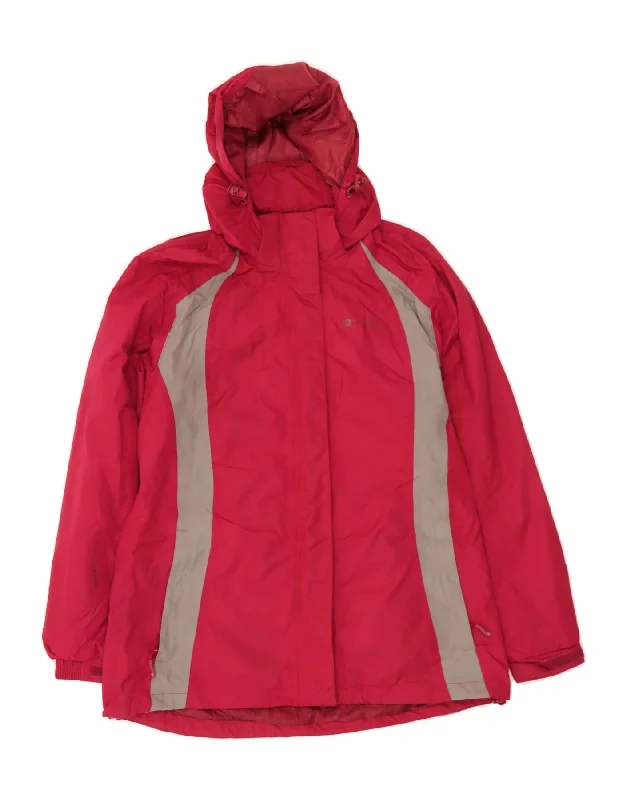 Chic Clothes For Women MOUNTAIN WAREHOUSE Womens Hooded Rain Jacket UK 14 Large Red Colourblock Chic Clothes For Women MOUNTAIN WAREHOUSE Womens Hooded Rain Jacket UK 14 Large Red Colourblock