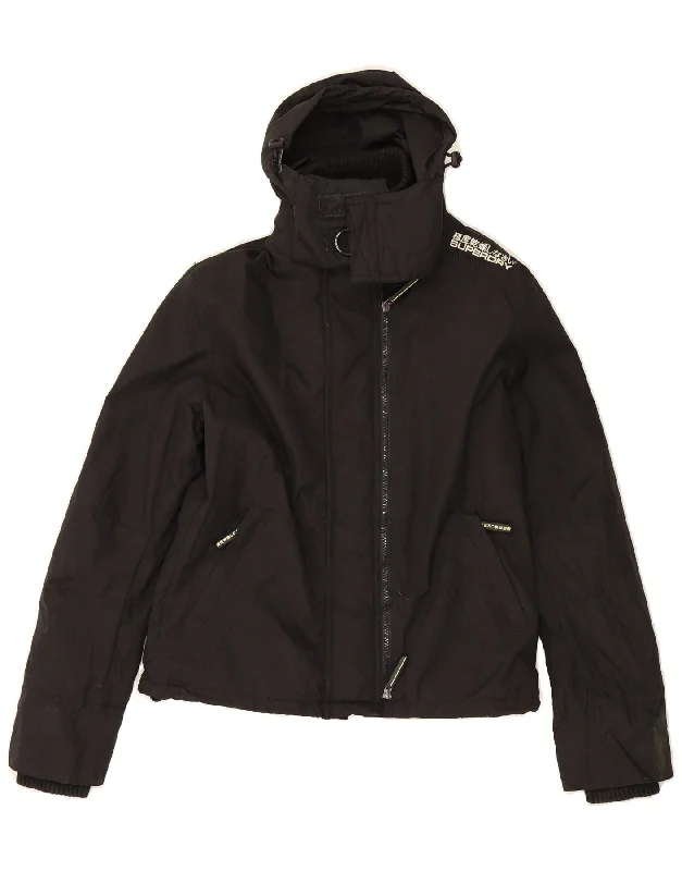 Online Boutiques Clothing SUPERDRY Womens Japan Hooded Windbreaker Jacket UK 16 Large Black Nylon Online Boutiques Clothing SUPERDRY Womens Japan Hooded Windbreaker Jacket UK 16 Large Black Nylon