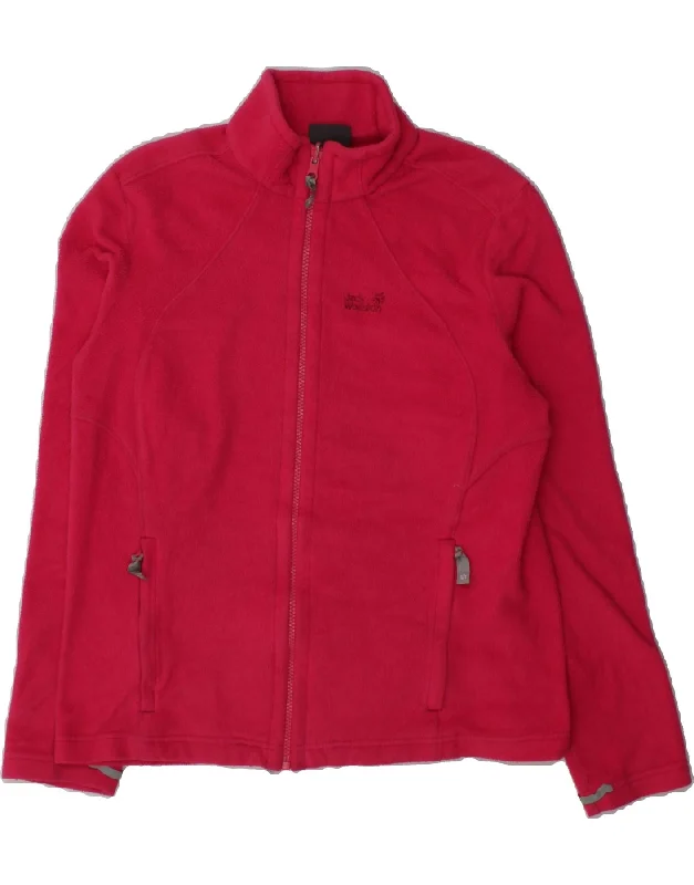 Affordable Women's Clothing Online JACK WOLFSKIN Womens Fleece Jacket UK 18 XL Pink Polyester