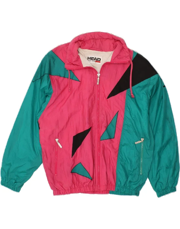 VIP Member Discount HEAD Womens Vintage Oversized Bomber Jacket EU 36 Small Green Colourblock VIP Member Discount HEAD Womens Vintage Oversized Bomber Jacket EU 36 Small Green Colourblock