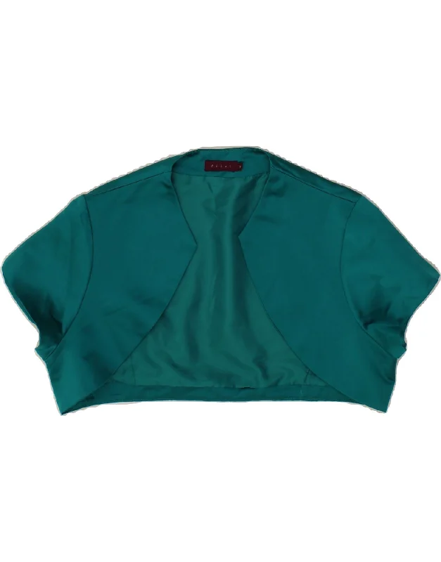 Elegant Women's Clothing DEBUT Womens Short Sleeve Bolero Jacket UK 18 XL Green