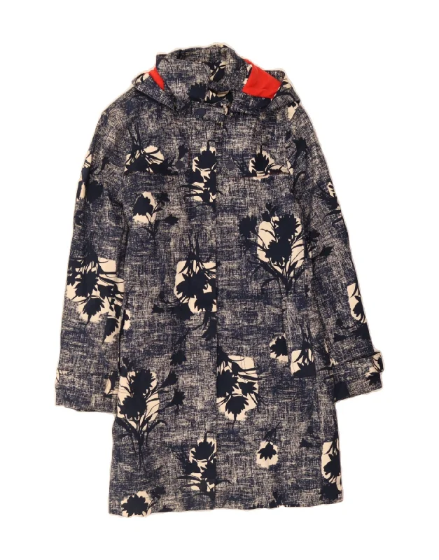 Women's High-Fashion Apparel BODEN Womens Hooded Overcoat UK 16 Large Navy Blue Floral Cotton Women's High-Fashion Apparel BODEN Womens Hooded Overcoat UK 16 Large Navy Blue Floral Cotton