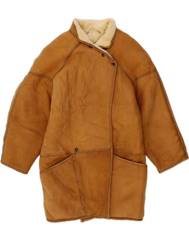 Sustainable Fashion Clothing For Women MAC DOUGLAS Womens Shearling Coat EU 42 Large Brown Sustainable Fashion Clothing For Women MAC DOUGLAS Womens Shearling Coat EU 42 Large Brown