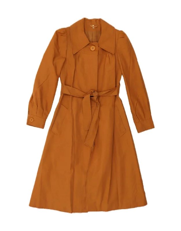 Casual Clothing for Women VINTAGE Womens Trench Coat IT 44 Medium Brown