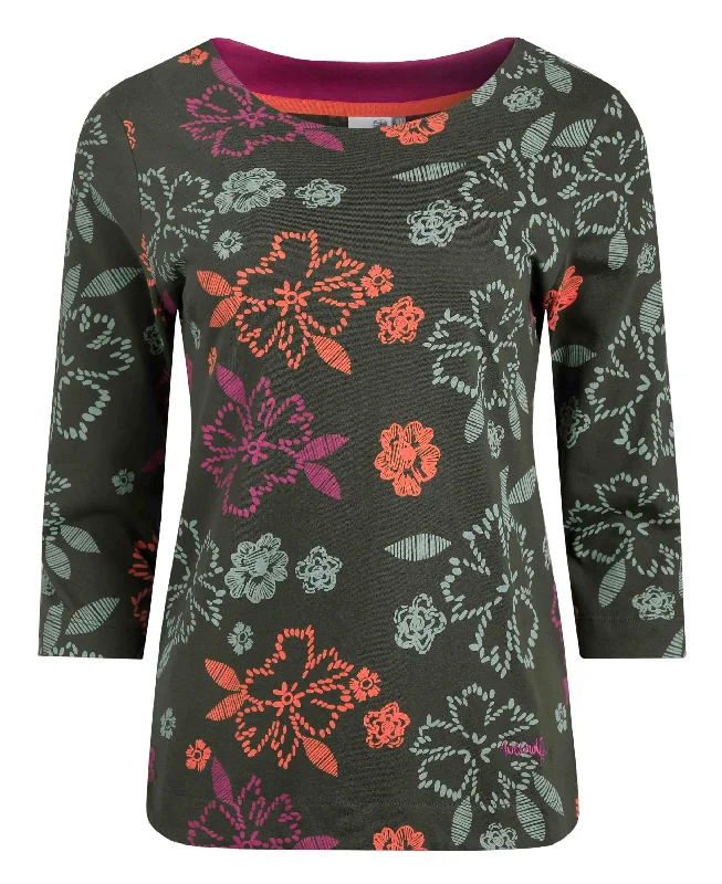 Women's Outerwear Clothing Pinto Organic Jersey Tee - Fir Green