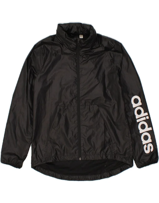 Women's Party Clothes ADIDAS Womens Rain Jacket UK 14 Medium Black