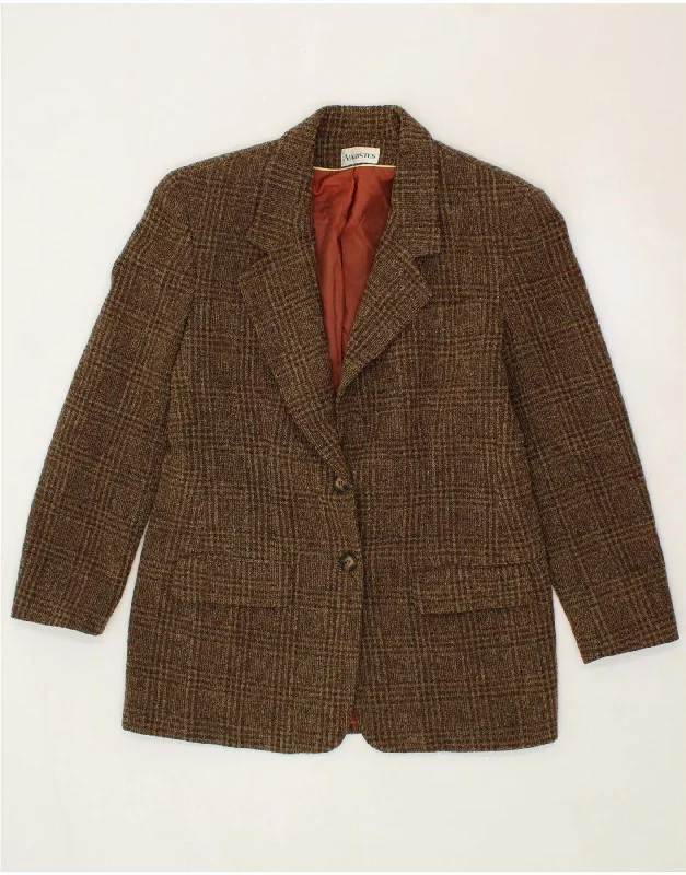 Women's Seasonal Fashion Trends AUGUSTUS Womens 2 Button Blazer Jacket UK 16 Large Brown Check Women's Seasonal Fashion Trends AUGUSTUS Womens 2 Button Blazer Jacket UK 16 Large Brown Check