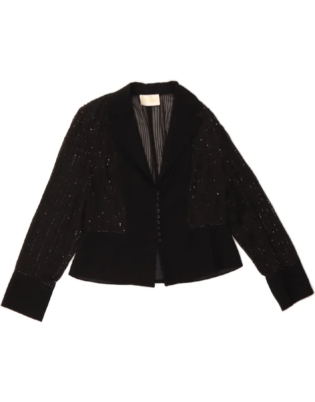 Women's Formal Event Clothing VINTAGE Womens Bolero Jacket IT 42 Medium Black
