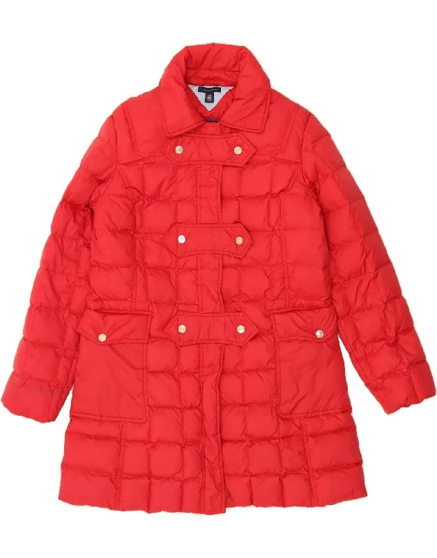 Women's Vacation Outfit Set TOMMY HILFIGER Womens Padded Coat UK 16 Large Red Polyester Women's Vacation Outfit Set TOMMY HILFIGER Womens Padded Coat UK 16 Large Red Polyester