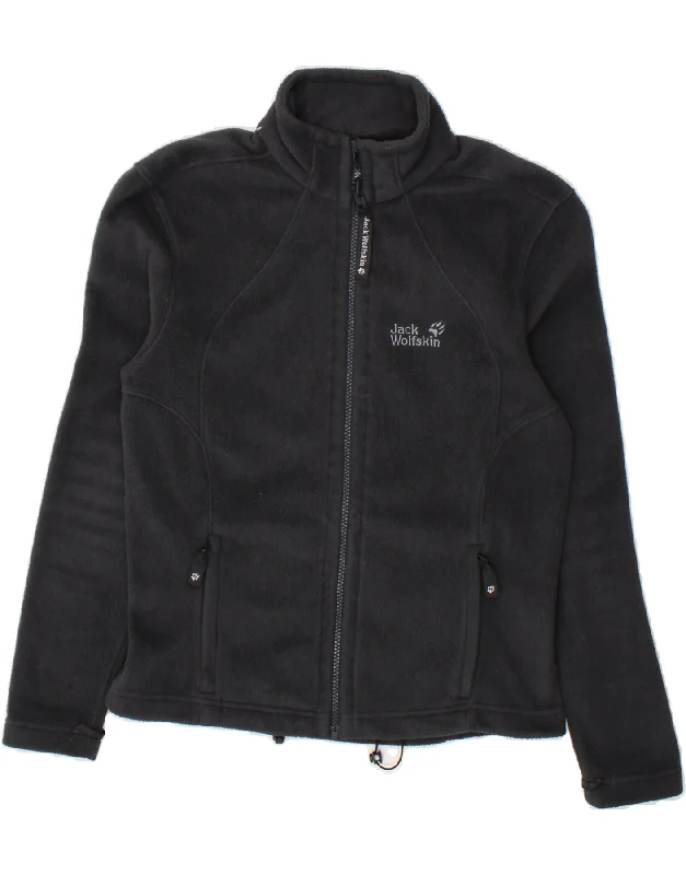 Comfortable Lounge Clothing JACK WOLFSKIN Womens Fleece Jacket UK 10 Small  Grey Polyester