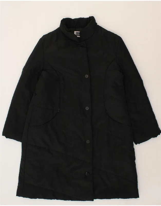 Affordable Fashion Clothing For Women PERTE BY KRIZIA Womens Padded Coat UK 14 Large Black Polyester