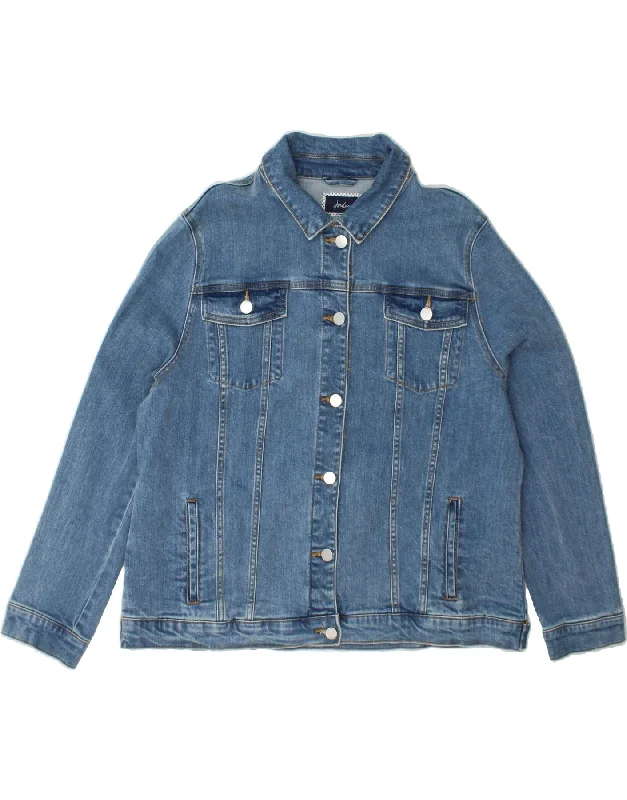 Women's Clothing Stores JOULES Womens Denim Jacket UK 18 XL Blue Cotton