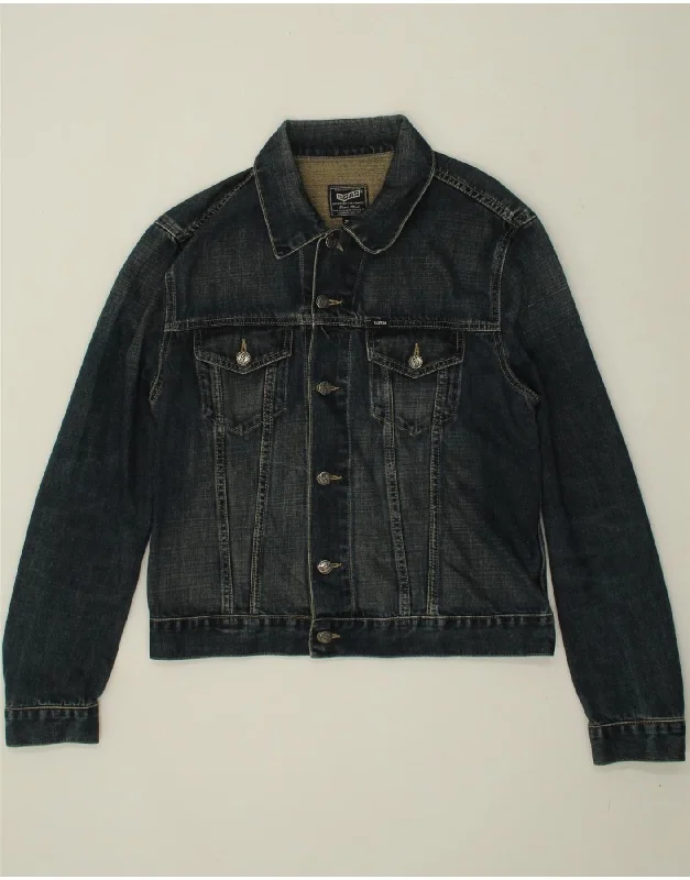Women's Casual Wear Clothes GAS Womens Denim Jacket UK 16 Large Navy Blue Cotton