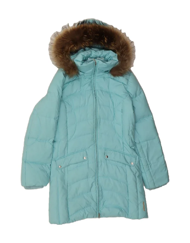 Women's Fashion Clothes ESCADA Womens Hooded Padded Coat EU 36 Small Blue Polyester Winter Women's Fashion Clothes ESCADA Womens Hooded Padded Coat EU 36 Small Blue Polyester Winter
