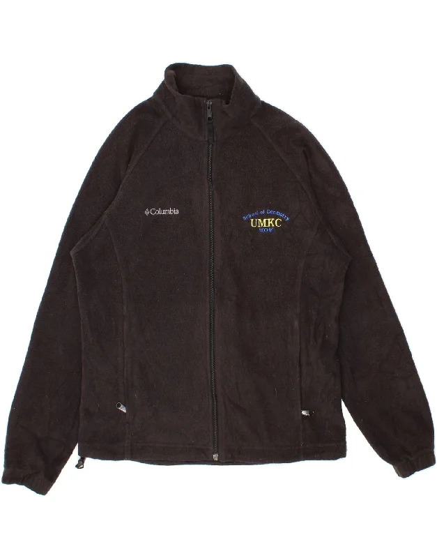 Women's Evening Clothes COLUMBIA Womens Fleece Jacket UK 14 Medium Black Polyester