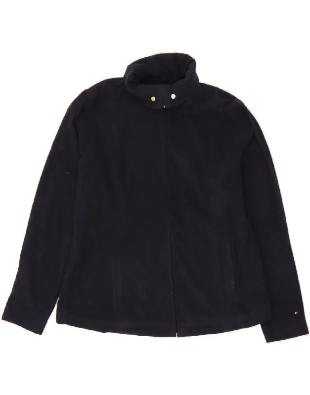 Effortless Chic for Women TOMMY HILFIGER Womens Big & Tall Fleece Jacket UK 18 XL Navy Blue Effortless Chic for Women TOMMY HILFIGER Womens Big & Tall Fleece Jacket UK 18 XL Navy Blue