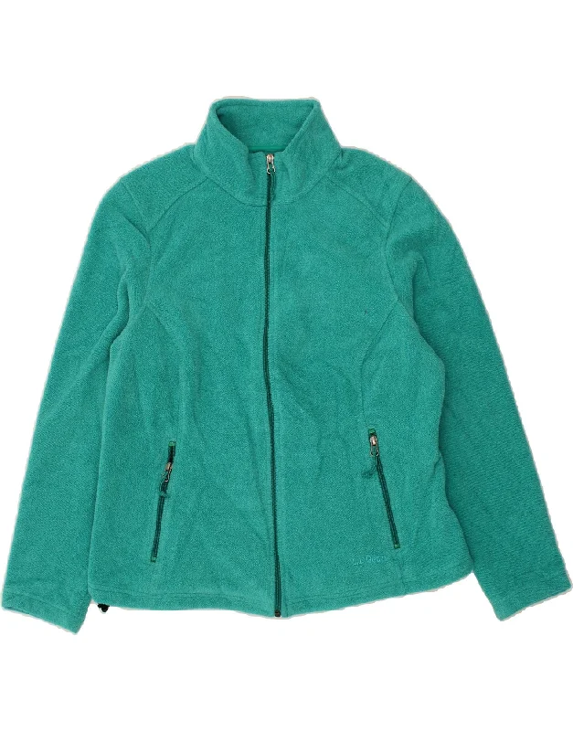 Women's Professional Attire L.L.BEAN Womens Fleece Jacket UK 14 Medium Turquoise Polyester Women's Professional Attire L.L.BEAN Womens Fleece Jacket UK 14 Medium Turquoise Polyester