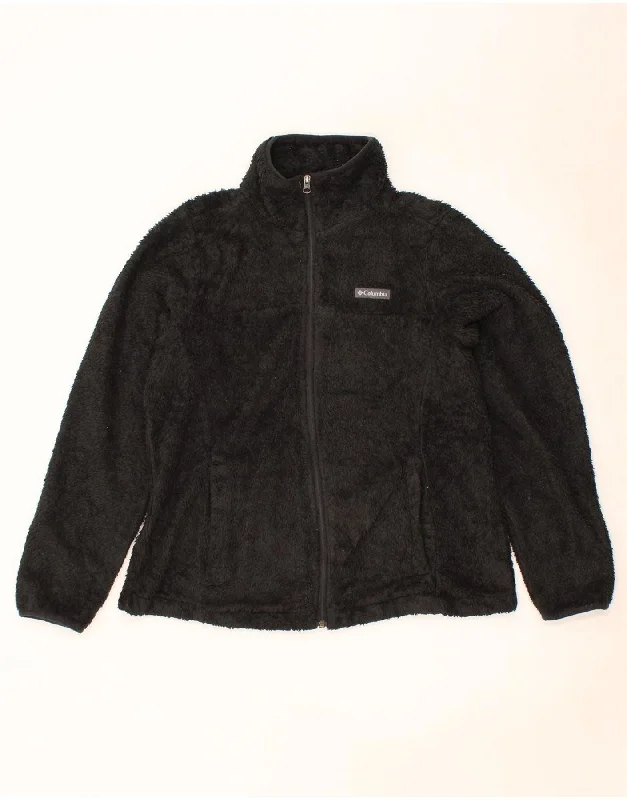 Women's Evening Wear Outfit COLUMBIA Womens Fleece Jacket UK 16 Large Black Polyester