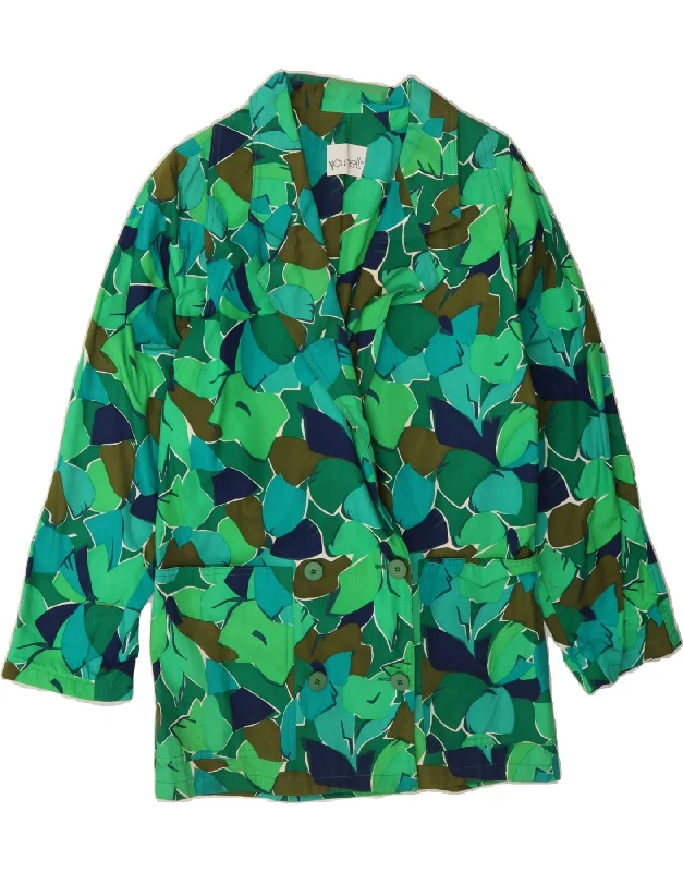 Women's Clothing Sets VINTAGE Womens Double Breasted Blazer Jacket IT 40 Small Green Floral Women's Clothing Sets VINTAGE Womens Double Breasted Blazer Jacket IT 40 Small Green Floral