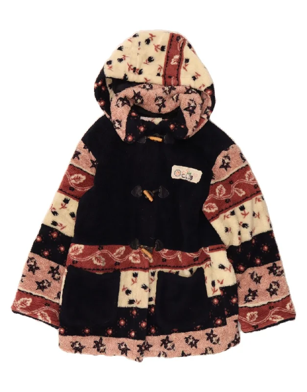 Casual Fashion for Women VINTAGE Womens Hooded Fleece Jacket UK 14 Large Navy Blue Floral Casual Fashion for Women VINTAGE Womens Hooded Fleece Jacket UK 14 Large Navy Blue Floral