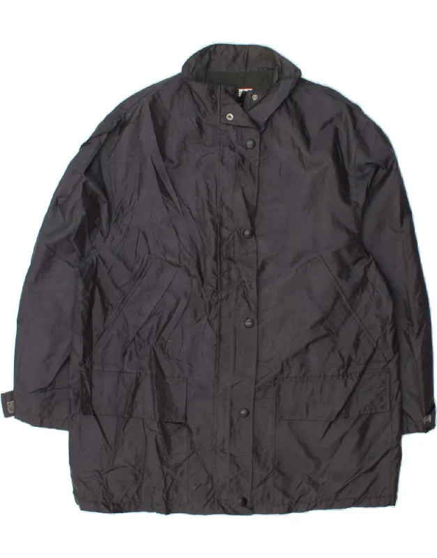 Casual Outfit For Women MAX & CO. Womens Windbreaker Coat UK 18 XL Navy Blue Polyamide