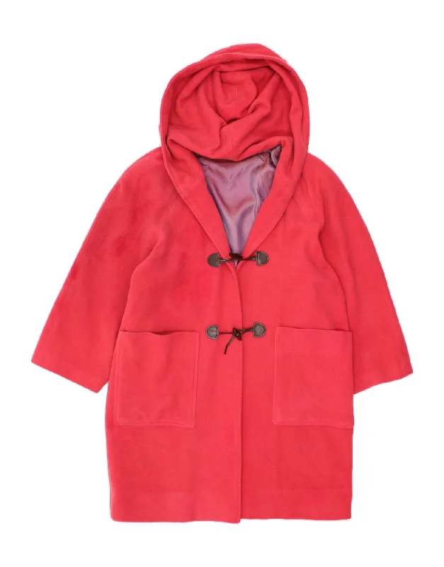 Woman Clothing VINTAGE Womens Hooded Duffle Coat UK 14 Medium Red