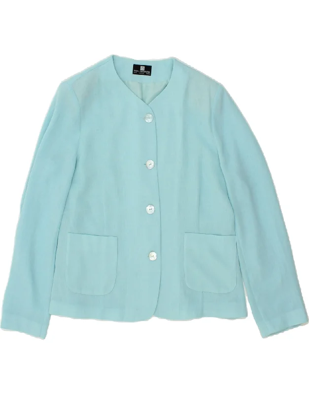 Online Clothing Boutiques VINTAGE Womens 4 Button Blazer Jacket UK 16 Large Blue Polyester