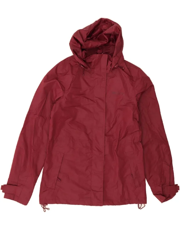 Women's Vacation Attire MOUNTAIN WAREHOUSE Womens Hooded Rain Jacket UK 8 Small Burgundy Polyester Women's Vacation Attire MOUNTAIN WAREHOUSE Womens Hooded Rain Jacket UK 8 Small Burgundy Polyester