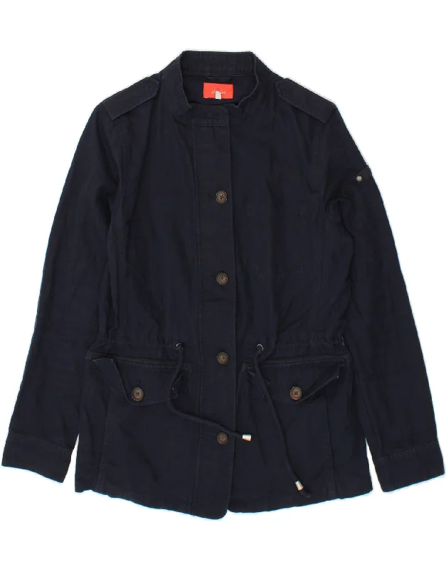 Women's Office Clothing JOULES Womens Loose Fit Military Jacket UK 10 Small Navy Blue Cotton Women's Office Clothing JOULES Womens Loose Fit Military Jacket UK 10 Small Navy Blue Cotton
