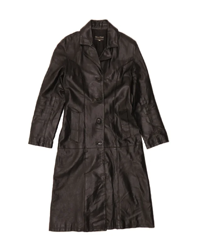 Athleisure Wear LAVORAZIONE ARTIGIANA Womens Leather Coat UK 12 Medium Black Leather Athleisure Wear LAVORAZIONE ARTIGIANA Womens Leather Coat UK 12 Medium Black Leather