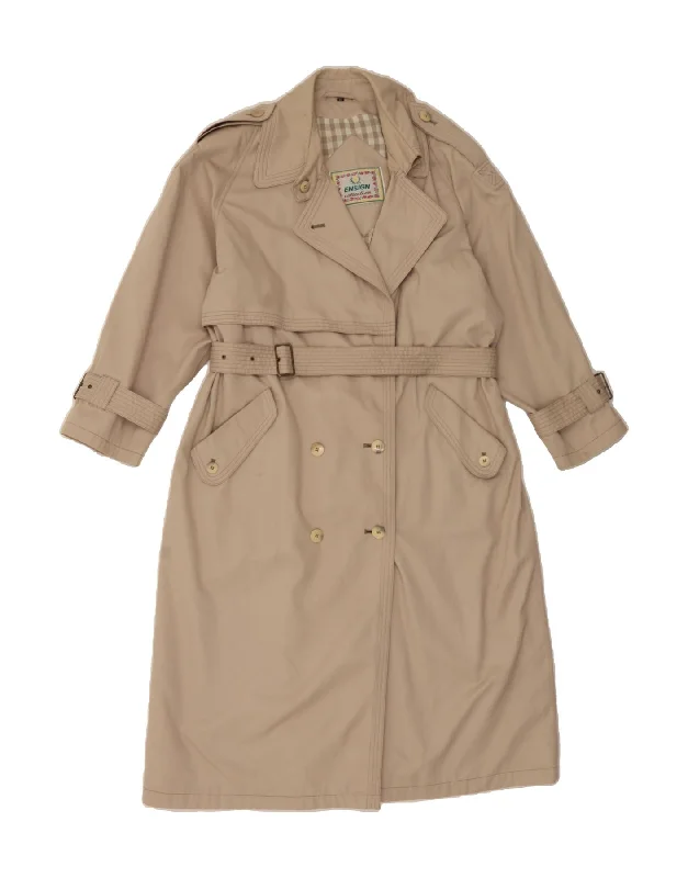 Exclusive Women's Fashion Collection ENSIGN Womens Oversized Trench Coat UK 16 Large Beige Polyester Exclusive Women's Fashion Collection ENSIGN Womens Oversized Trench Coat UK 16 Large Beige Polyester