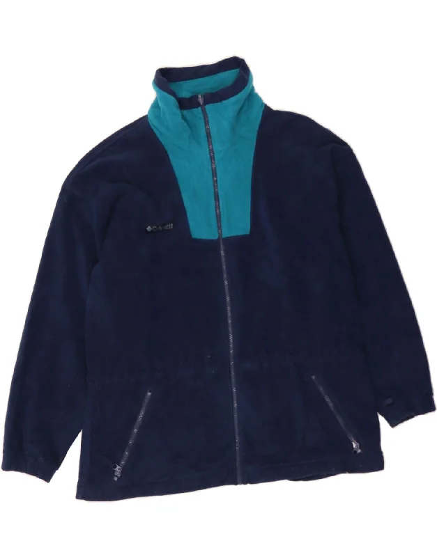 Classic Clothes For Women COLUMBIA Womens Fleece Jacket UK 16 Large Navy Blue Colourblock Polyester Classic Clothes For Women COLUMBIA Womens Fleece Jacket UK 16 Large Navy Blue Colourblock Polyester