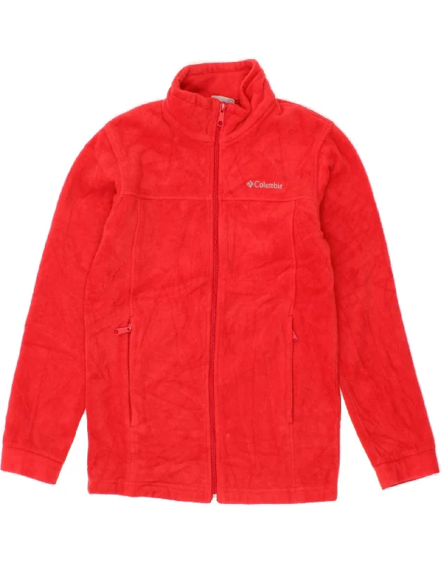 Women's Clothes For Outdoor Events COLUMBIA Womens Fleece Jacket UK 14 Large Red Polyester Women's Clothes For Outdoor Events COLUMBIA Womens Fleece Jacket UK 14 Large Red Polyester