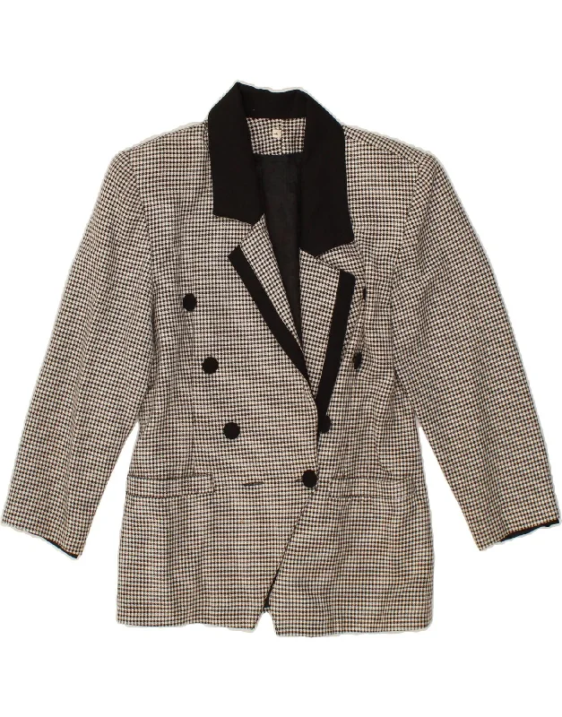 Women's Clothes Online Shopping VINTAGE Womens 3/4 Sleeve Blazer Jacket UK 10 Small Black Houndstooth Women's Clothes Online Shopping VINTAGE Womens 3/4 Sleeve Blazer Jacket UK 10 Small Black Houndstooth
