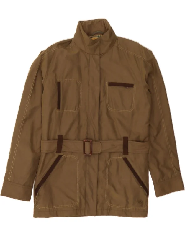 Women's Contemporary Apparel LE CHAMEAU Womens Utility Jacket UK 14 Medium Brown Cotton Women's Contemporary Apparel LE CHAMEAU Womens Utility Jacket UK 14 Medium Brown Cotton