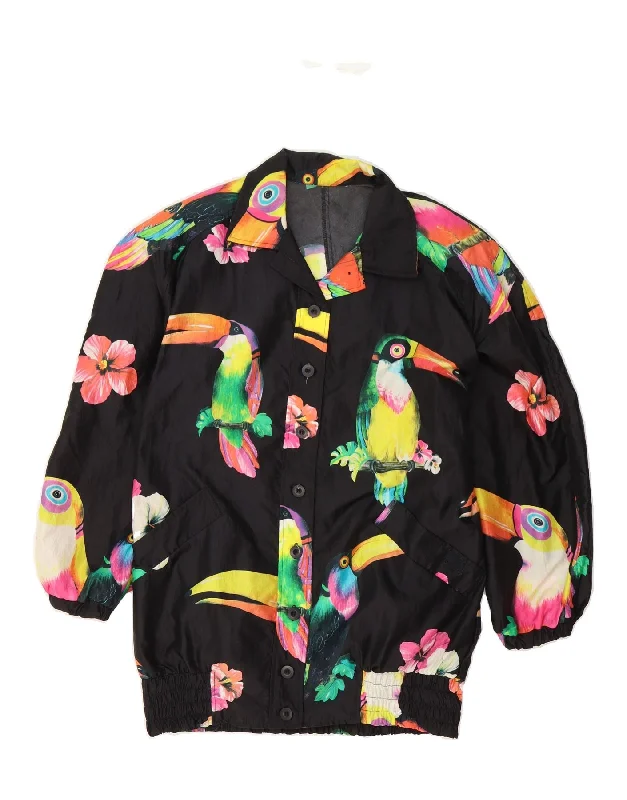Women's Comfortable Apparel ALBA MODA Womens Graphic Bomber Jacket UK 16 Large Black Polyamide Women's Comfortable Apparel ALBA MODA Womens Graphic Bomber Jacket UK 16 Large Black Polyamide