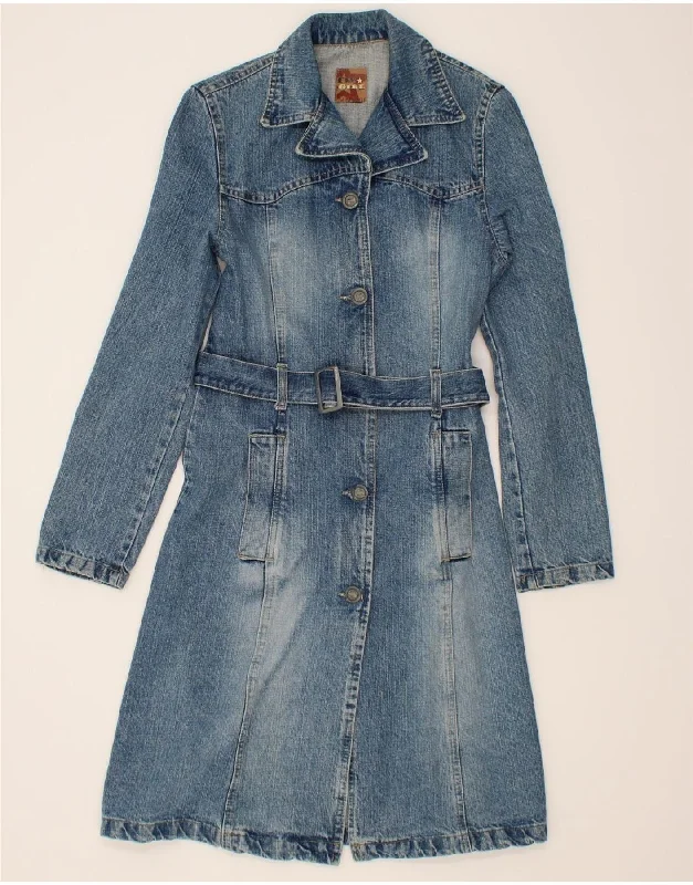 Elegant Women's Attire FLY Womens Denim Coat UK 10 Small Blue