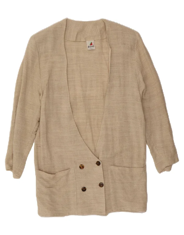 Affordable Women's Clothing ECCO Womens Longline Double Breasted Blazer Jacket EU 38/40 Medium Beige Affordable Women's Clothing ECCO Womens Longline Double Breasted Blazer Jacket EU 38/40 Medium Beige