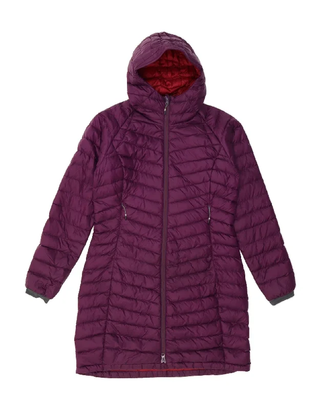 Women's Vintage-Inspired Outfit VINTAGE Womens Hooded Padded Coat UK 12 Medium Purple Polyamide Women's Vintage-Inspired Outfit VINTAGE Womens Hooded Padded Coat UK 12 Medium Purple Polyamide