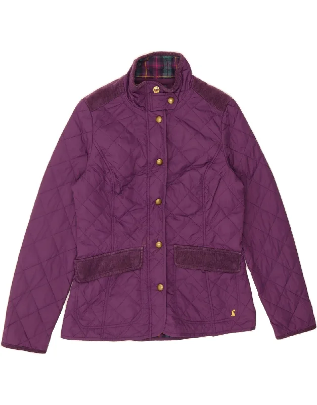 Workwear Fashion for Women JOULES Womens Quilted Jacket UK 12 Medium Purple Polyamide
