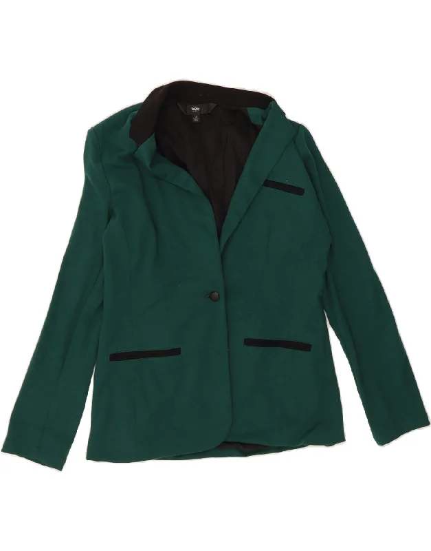 Casual Chic for Women MOSSIMO Womens 1 Button Blazer Jacket UK 14 Large Green Colourblock Casual Chic for Women MOSSIMO Womens 1 Button Blazer Jacket UK 14 Large Green Colourblock