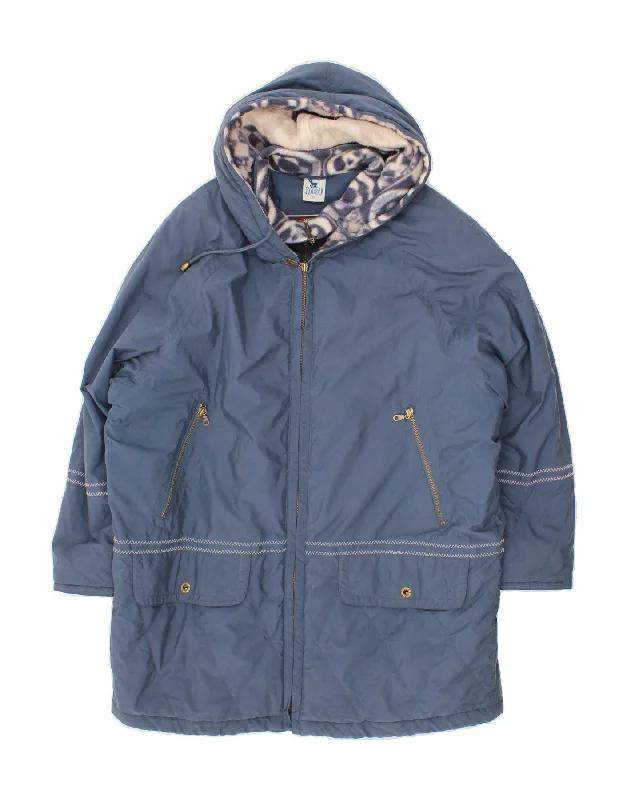 Fashionable Casual Tops RODEO Womens Hooded Windbreaker Coat EU 40 Medium Blue Polyester Fashionable Casual Tops RODEO Womens Hooded Windbreaker Coat EU 40 Medium Blue Polyester